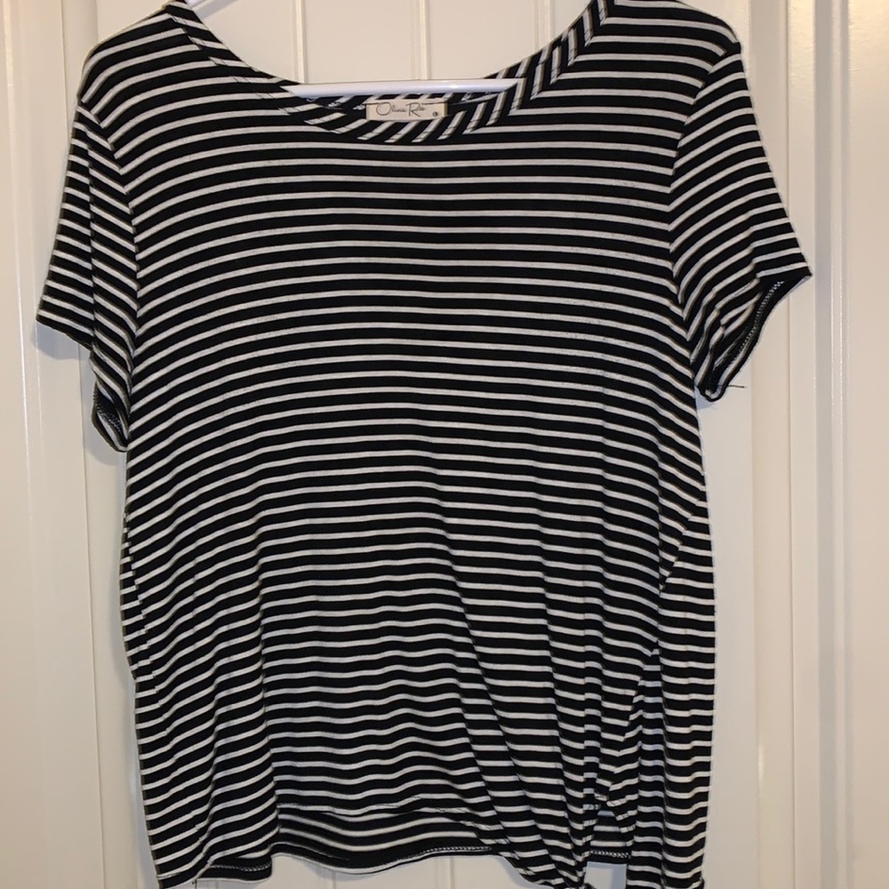 Black and White Stripped Tee